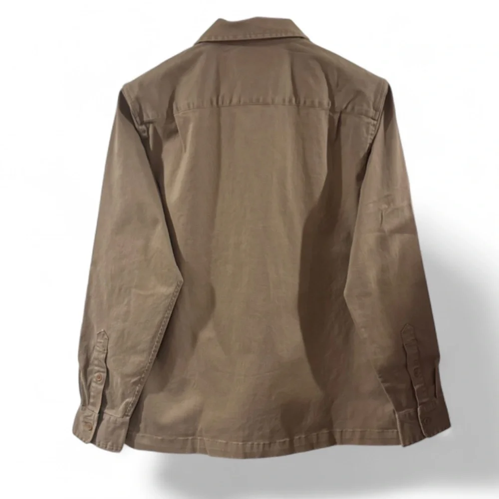 Lucky Brand Stretch Cotton Tan Utility Shirt Jacket Size Men’s Medium
